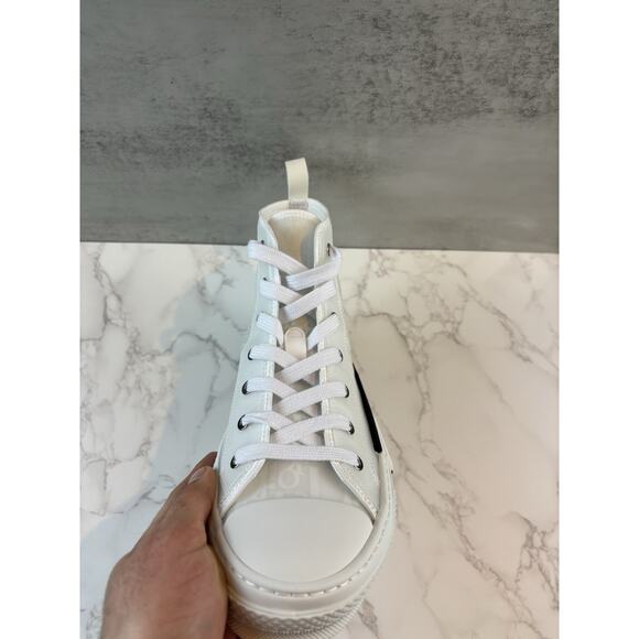 Dior B23 High Top Sneakers White Oblique Monogram Size 44 EU / 10.5 US Men’s - Picture 10 of 10